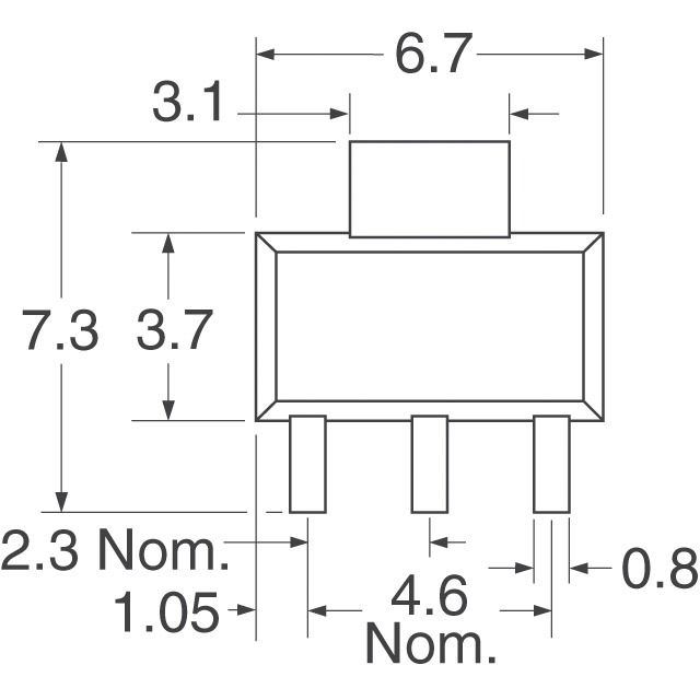 IRFL9110TRPBF Vishay Siliconix  Transistors - FETs MOSFETs - Single